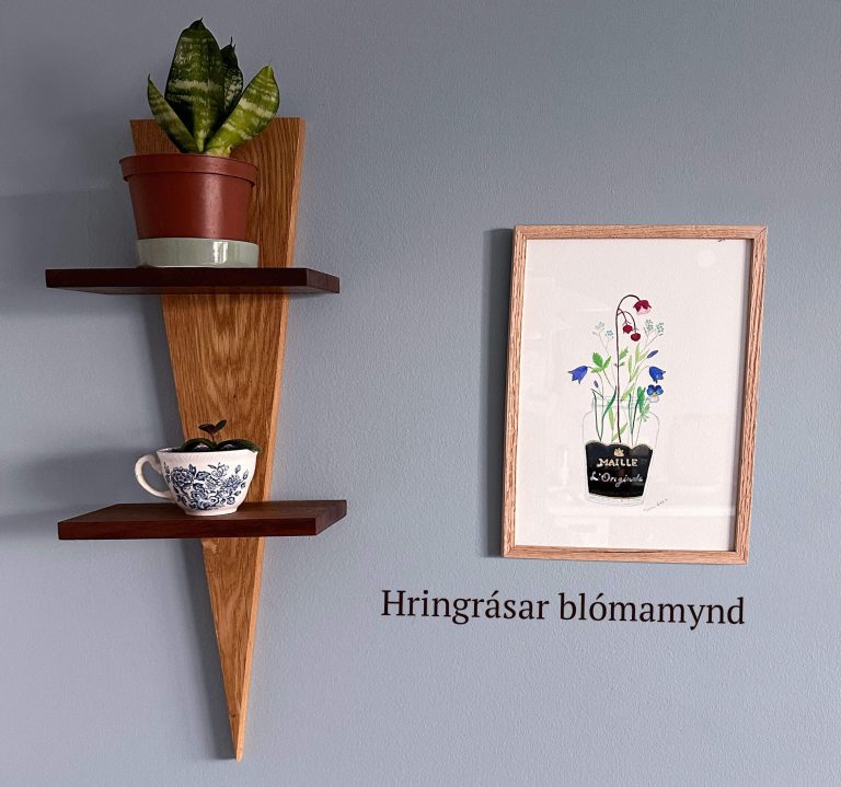 Hringrásarblómamynd í ramma — fleiri myndir í safni