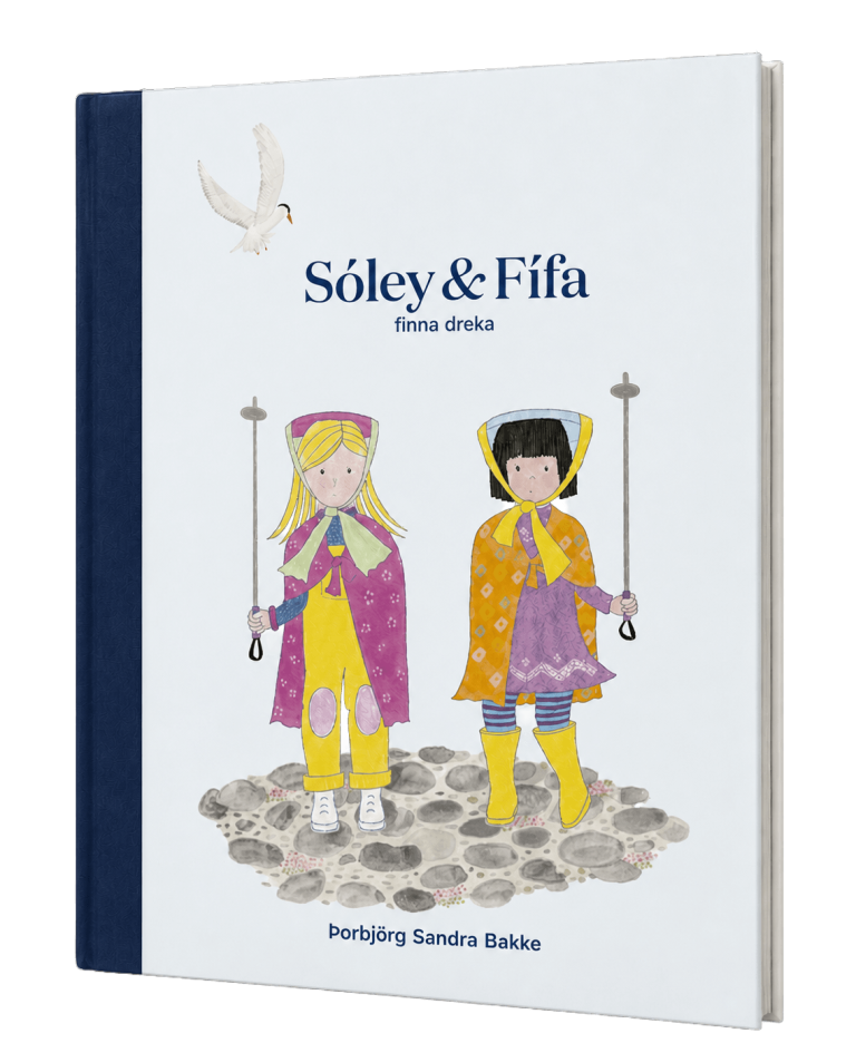 Bókarkápa — Sóley og Fífa finna dreka